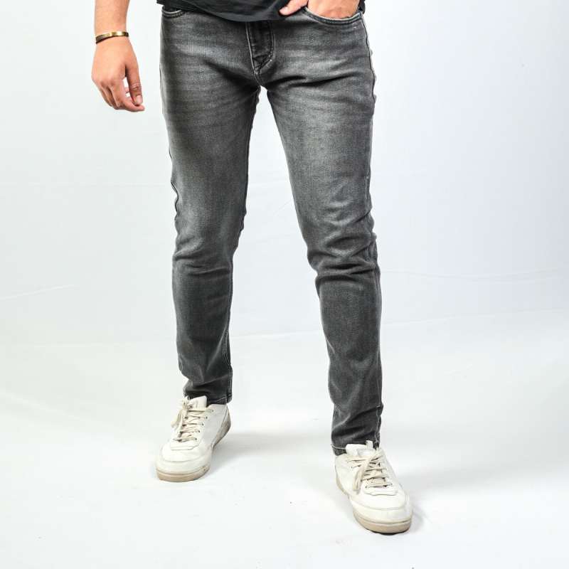 LIGHT SHADE, HEAVY FADE GREY JEANS – SLIM FIT